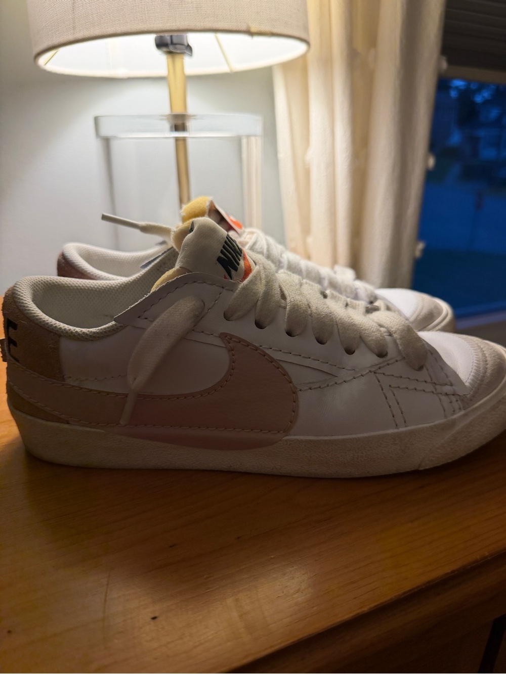 Nike Low-Top Blazers Sneakers with Pink Swoosh